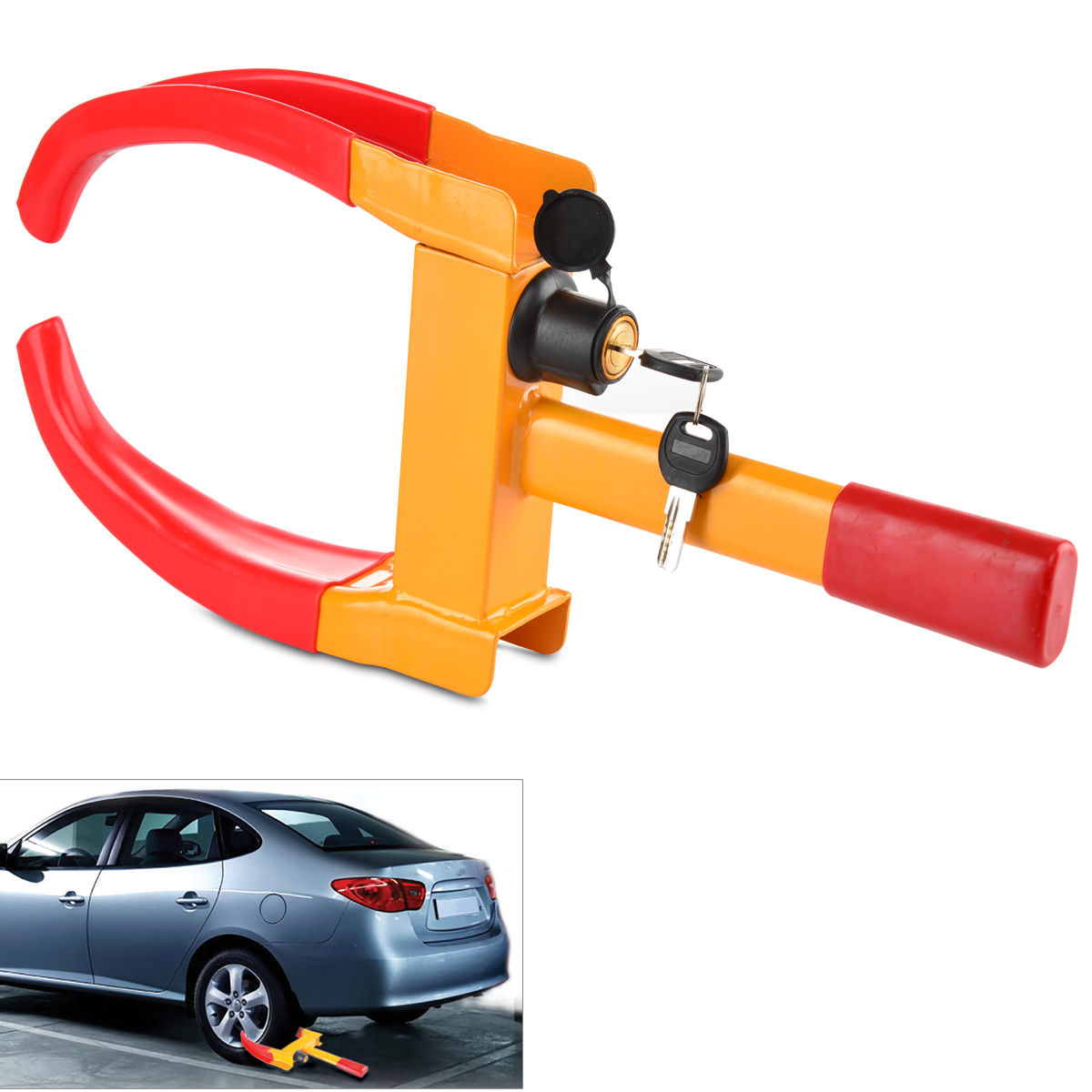 Buy Heavy Duty Anti Theft Wheel Clamp with Lock Online at Best Price in